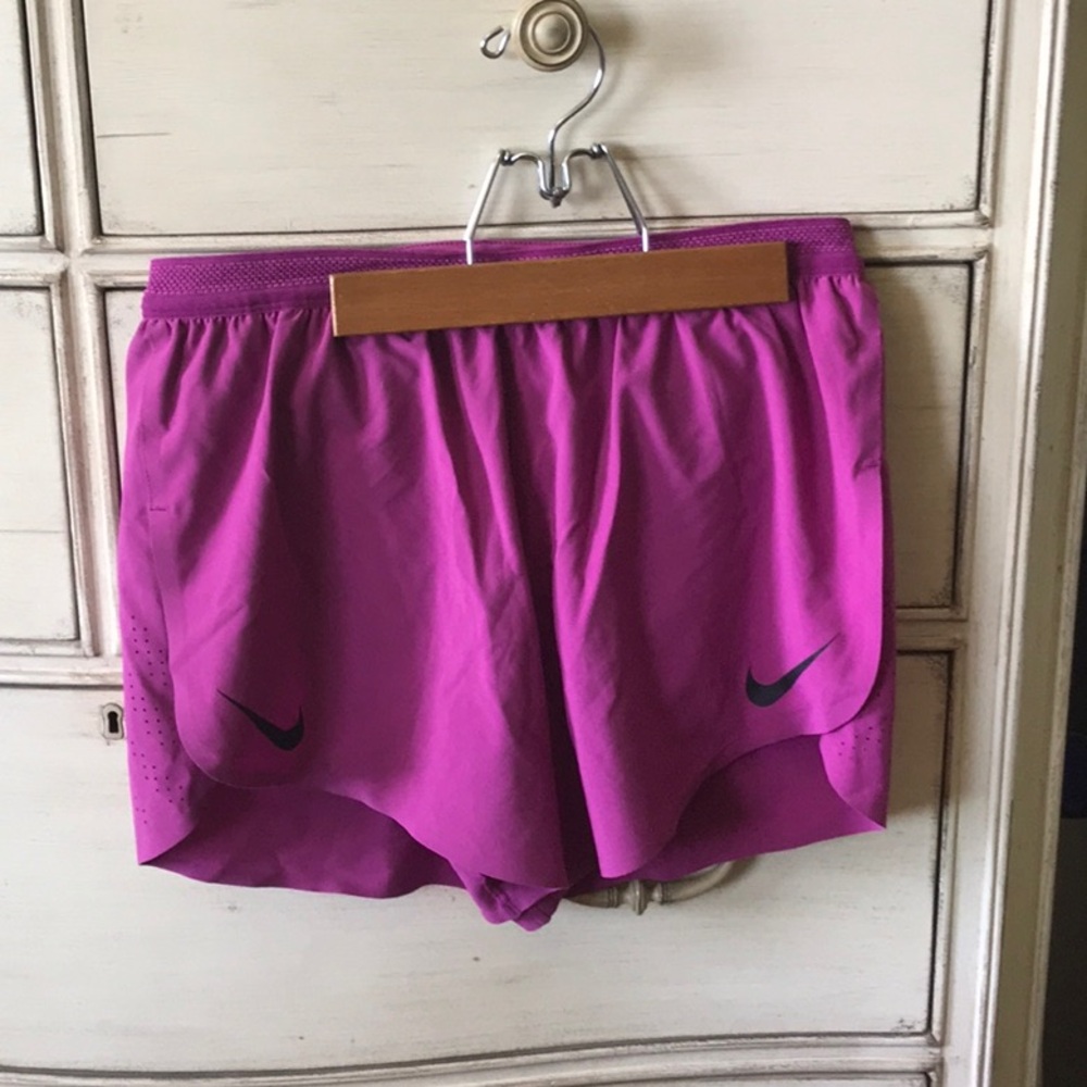 Nike Women's Aeroswift Bright Purple Athletic Running Shorts